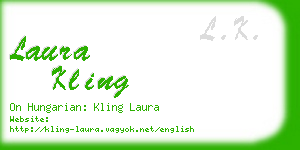 laura kling business card